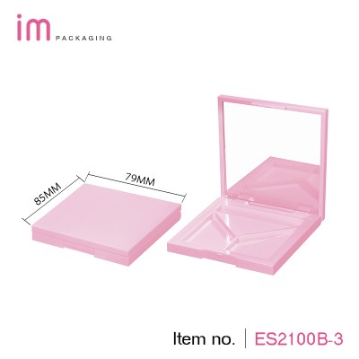 New mould wholesale nice design three color square eyeshadow case