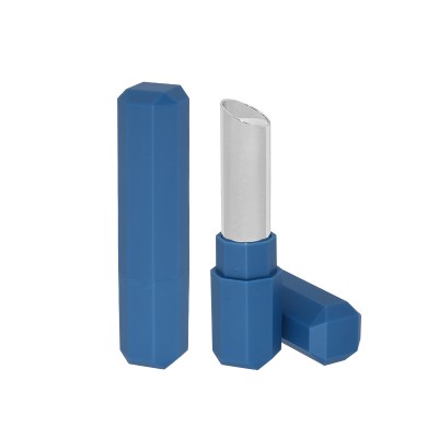 Wholesale popular tube polygon plastic lipstick tube slim tube container