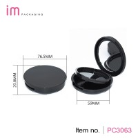 Hot sale factory supply round shape case black injection case