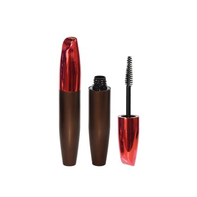 Wholesale new design fashional aluminum mascara tube with mascara brush aluminum mascara container