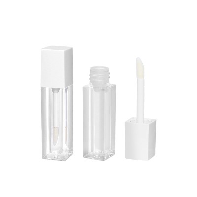 Wholesale small capacity square custom lipgloss tube packaging container 2-3ml lipgloss tube