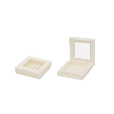 Hot sale square small capacity high light powder compact case