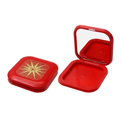 2019 new product hot sale square empty compact case with magnet eyeshadow case