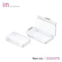 Hot sale high quality AS full clear/transparent color cap and base eyeshadow /brusher case cosmetic make up packaging