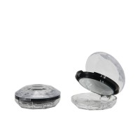 Wholesale round plastic bb cushion compact powder case with mirror