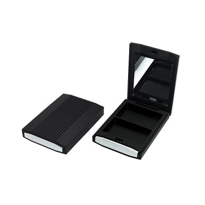 hot sale overseas square case compact powder brusher case powder case with puff